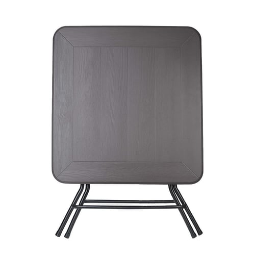 طاولة فايبر مربعة الشكل قابلة للطي 80*80 رمادي