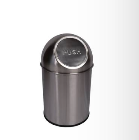 سلة مهملات ستيل مطفي دائرية 15لتر