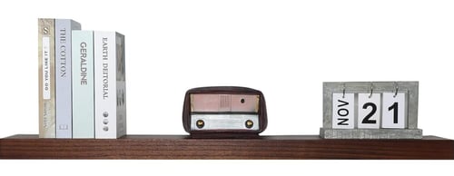 رف خشبي جداري , بزاوية حادة 23 *100