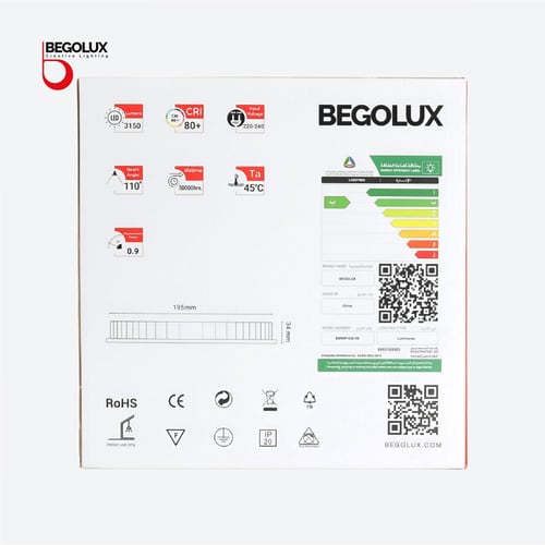 بيقولوكس فيدا إضاءة سقف مخفية 30 واط – ألمنيوم للك...