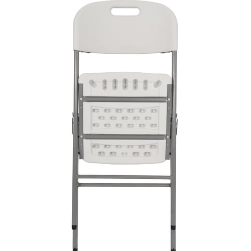 طقم طاولة فايبر مكون من 7 قطع للحدائق أبيض