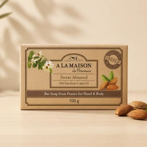 صابونة A LA MAISON الفرنسية — اللوز الحلو لليد وال...