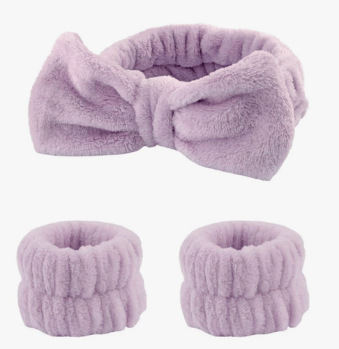 عصابة راس و معصمين لليدين لمنع البلل خلال عناية ال...