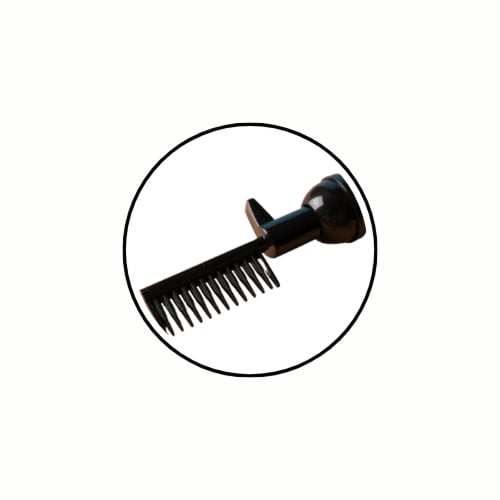 مضخة مع راس مشط لتوزيع الزيت او صبغة الشعر بسهولة