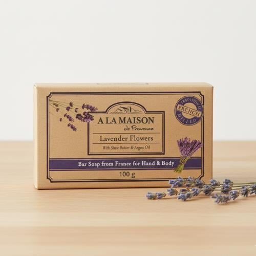 صابونة فرنسية طبيعية بزهور اللافندر