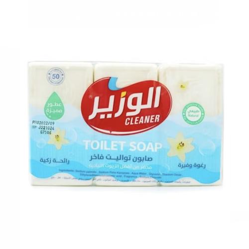 الوزير قوالب صابون تواليت فاخر 6 قطع 75 جم