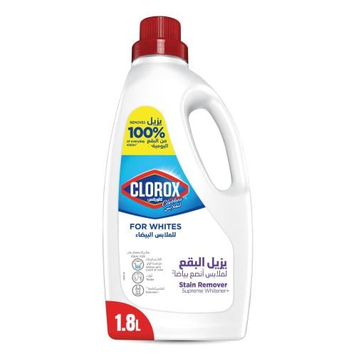 كلوركس مزيل البقع للملابس البيضاء 1.8 لتر