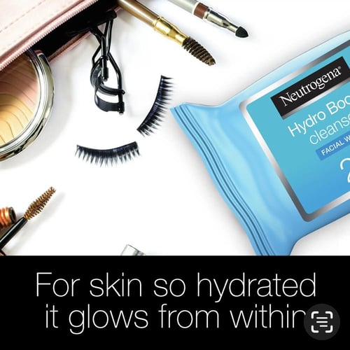 نيتروجينا هيدرو بوست مناديل مزيل مكياج 25 قطعة
