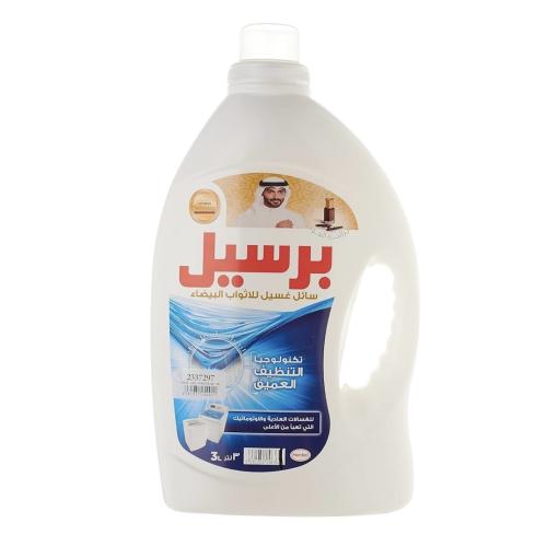 برسيل جل سائل تنظيف للملابس البيضاء بالعود 3 لتر