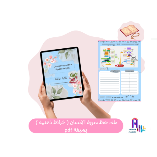 ملف حفظ سورة الإنسان بالخرائط الذهنية - بصيغة pdf