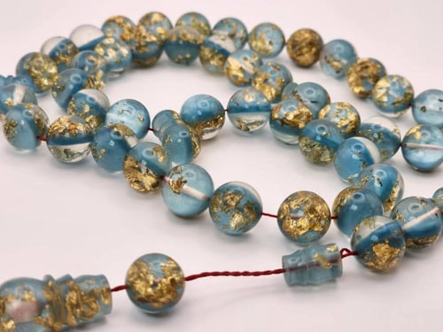 سبحه كاست محشره ورق ذهب