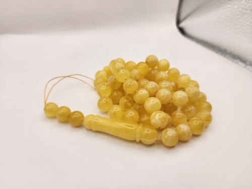 سبحه كهرمان كلنجرادي 46 جرام 10ملي