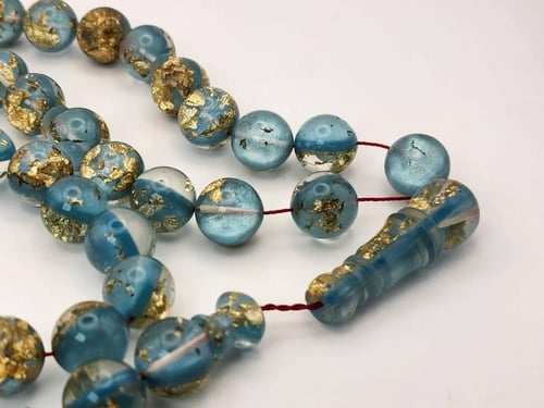 سبحه كاست محشره ورق ذهب