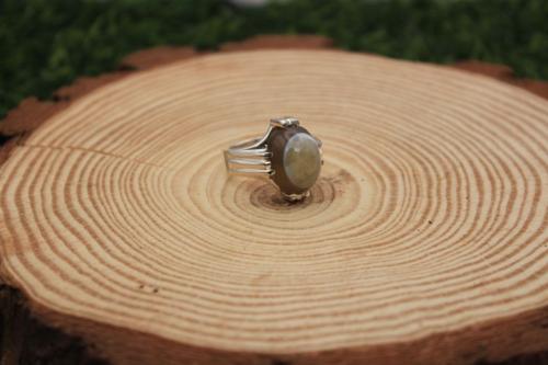 خاتم ملكي عقيق سليماني مشجر صياغه نجفيه يدويه مقاس...