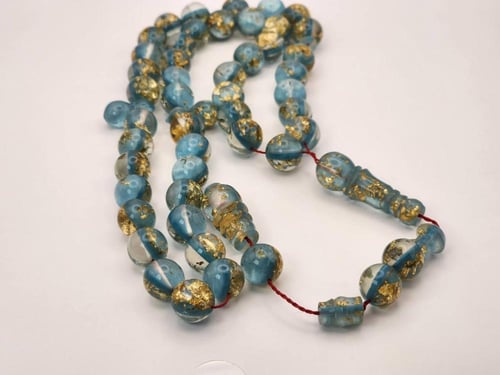 سبحه كاست محشره ورق ذهب