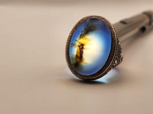 عقيق سوسني مشجر صياغه عارف مقاس 24 عربي