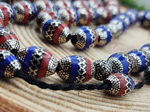 سبحه يسر طبيعي خراطه طرزان 11 ملي قص زيتوني