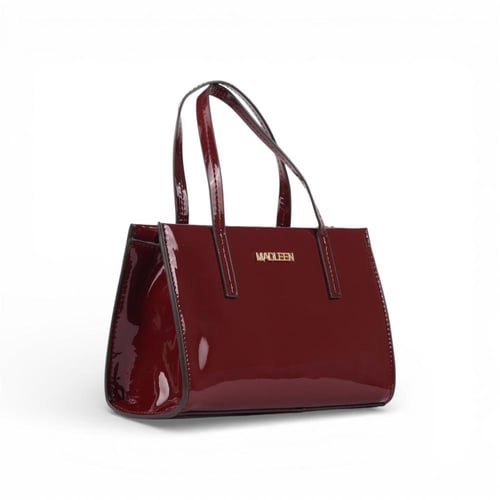 طقم نسائي حذاء لمعة جلد + شنطة جلد من مادلين - عنا...