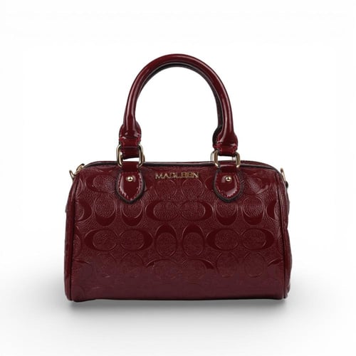 شنط جلد من مادلين لون عنابي