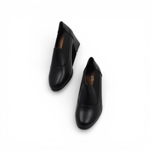 جزمة كعب - أسود