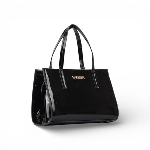 طقم نسائي حذاء لمعة جلد + شنطة جلد من مادلين - أسو...