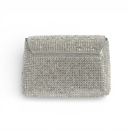شنطة سهرة كرستال - فضي