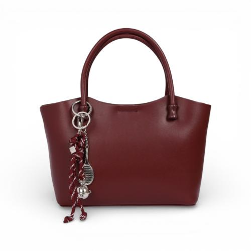 شنطة جلدية من مادلين - أحمر