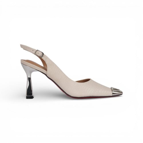 حذاء جلد من مادلين - بيج