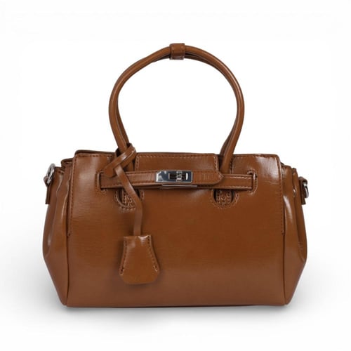 شنطة جلدية من مادلين - كاكي