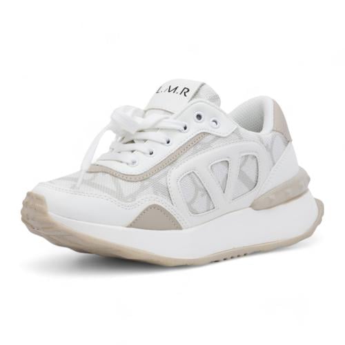 حذاء رياضي نسائي من لمار - أبيض