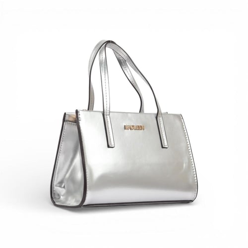 شنط جلد من مادلين لون فضي