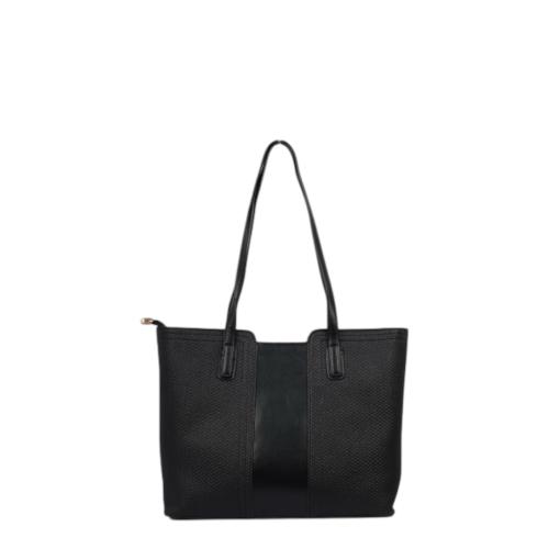 شنطة جلدية من مادلين - اسود