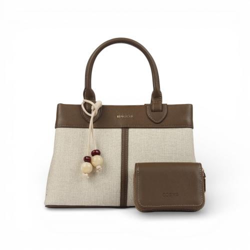 شنط جلد نسائى لون كريمي