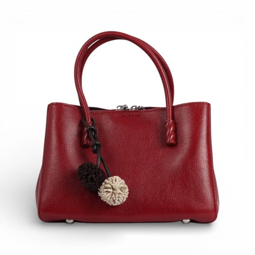 شنطة جلدية من مادلين - احمر