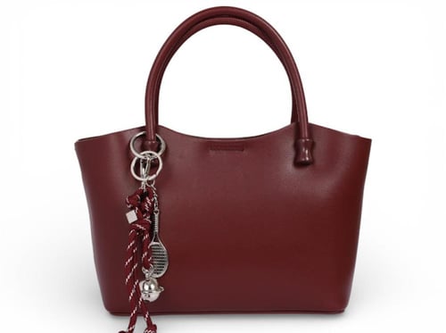 شنطة جلدية من مادلين - أحمر