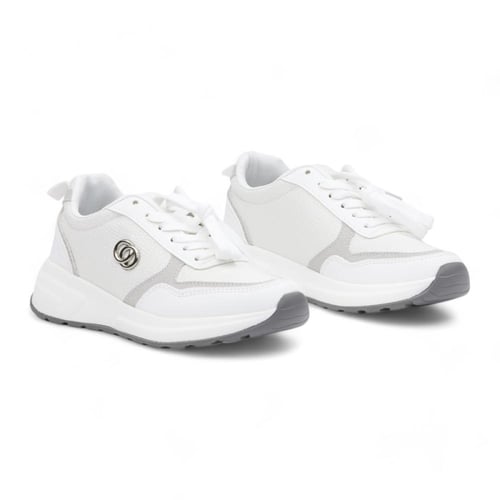 حذاء رياضي نسائي من لمار - أبيض