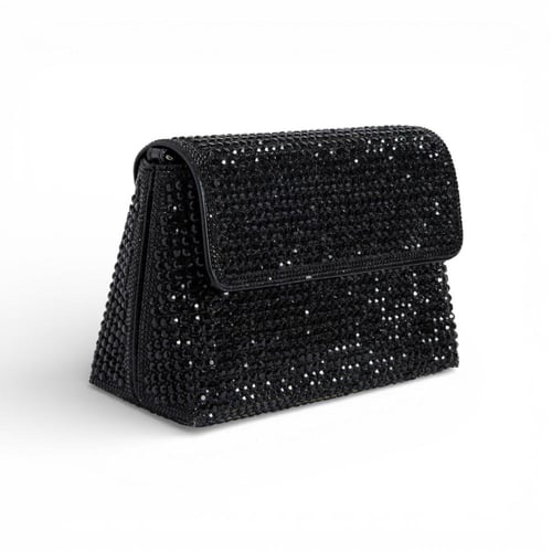 شنطة سهرة كرستال - أسود