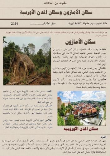 مقارنه بين العادات