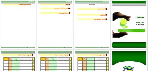 قالب سيرة ذاتية منسقة قابلة للتعديل