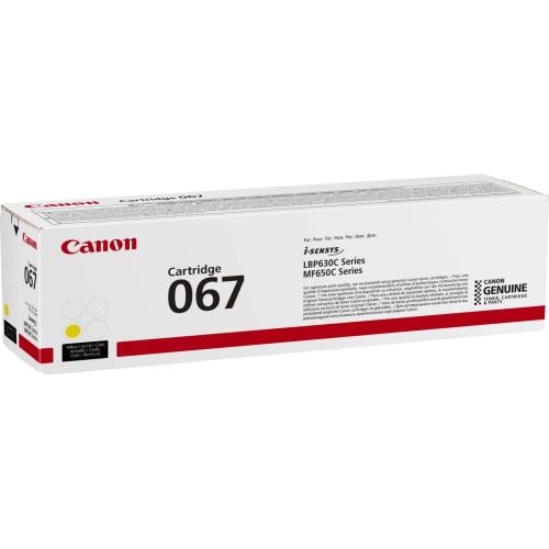 خرطوشة حبر أصلية Canon 067 أصفر متوافق مع طابعات ك...