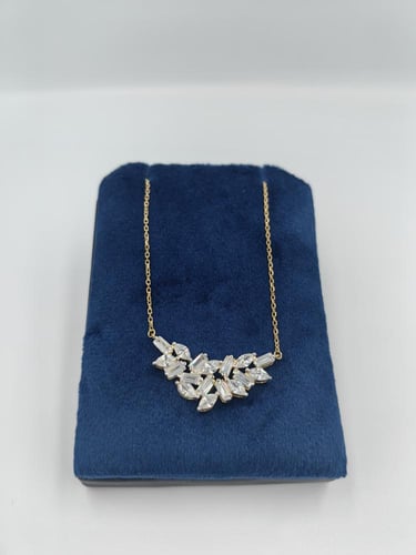 قلاده فضه تصميم الماس