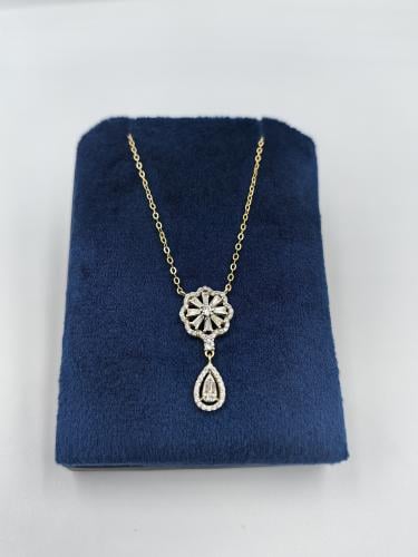 قلاده فضه تصميم الماس