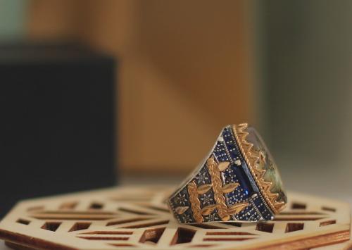 خاتم فضه 925 مرصع بالعقيق اليماني