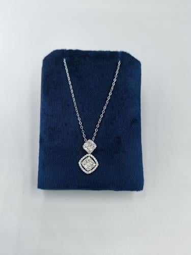 قلاده فضه تصميم الماس