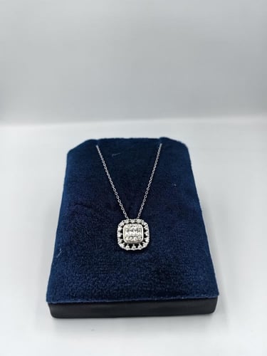 قلاده فضه تصميم الماس