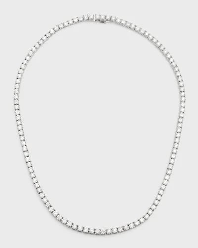 عقد فضه 925 تصميم الماس "تنس"
