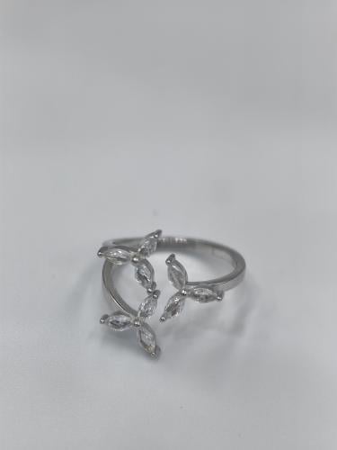 خاتم فضه تصميم الماس