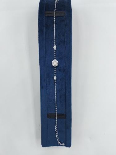 اسوارة نسائية​ فضه بريق القمر عيار 925 أنيقة