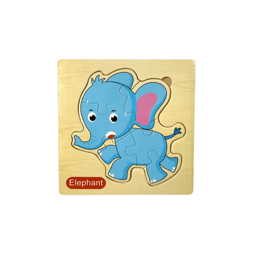 لغز بازل خشبي للأطفال شكل فيل – Puzzle Elephant لل...