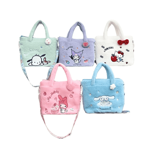 توت باج Sanrio Plush – تصميم قطيفة لطيف بنقوش سانر...